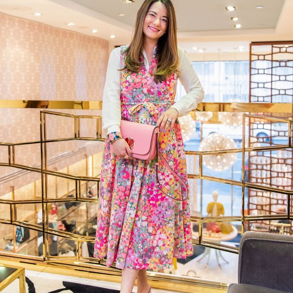 kate spade Dresses & Skirts - Kate Spade Floral Dots Burnout Midi Dress